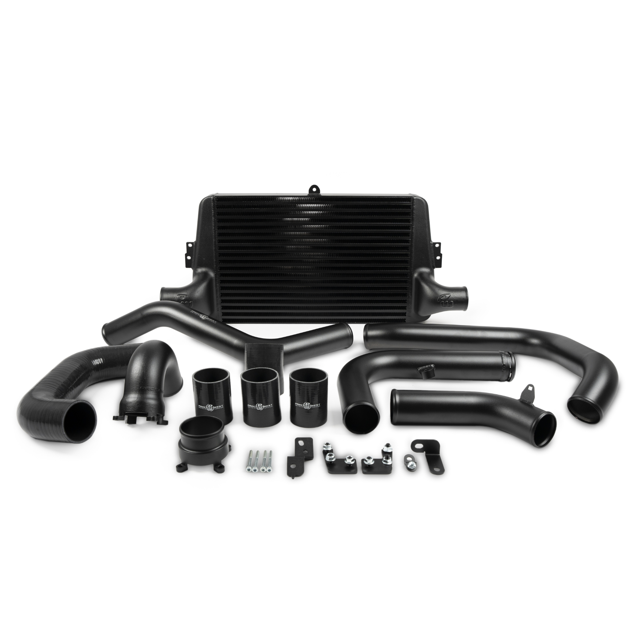 Stage 1 Front Mount Intercooler Kit - PW Intake Fitment - 2022+ WRX - Black
