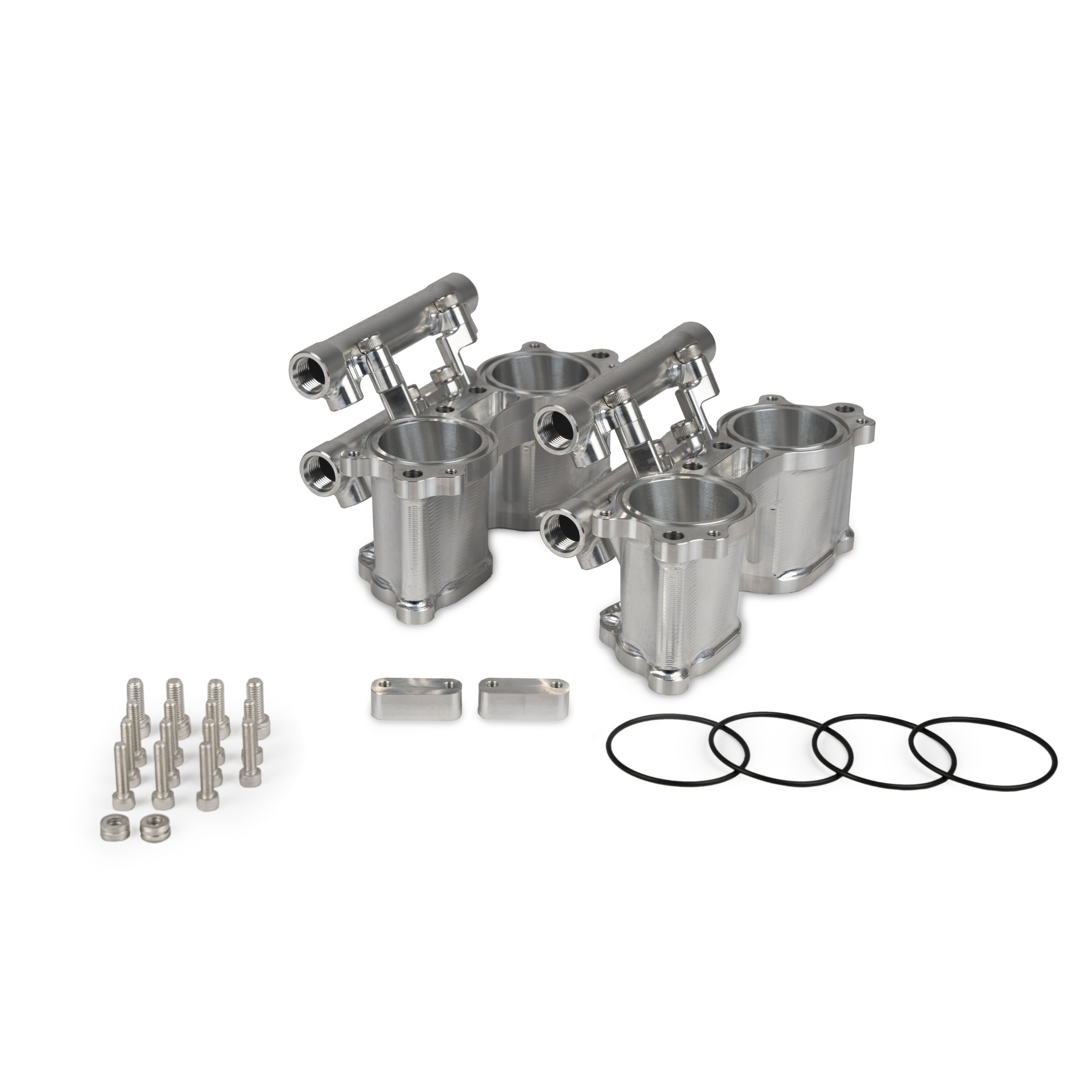 Dual Fuel Rail Billet Tumbler Delete Kit - Subaru 01-07 WRX/STI & 08-21 STI